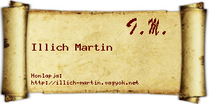 Illich Martin névjegykártya