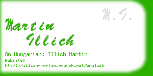 martin illich business card